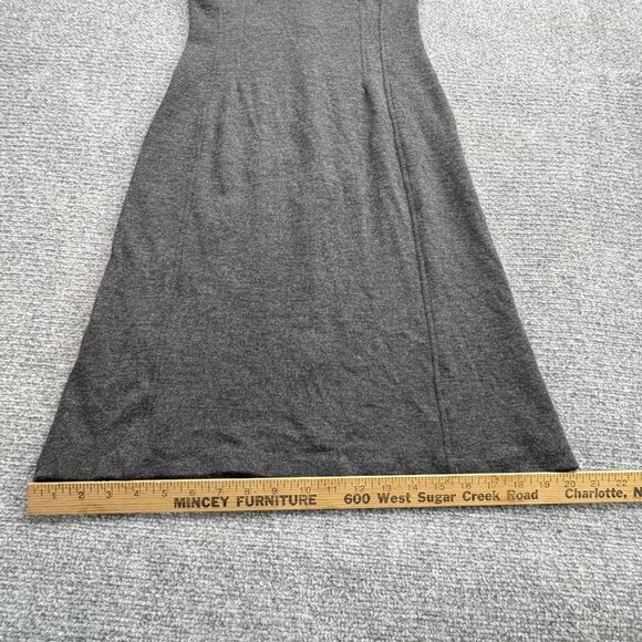 Banana Republic Dress Womens 6 Gray Wool Blend Sleeveless Sheath Neutral Career - Picture 9 of 12